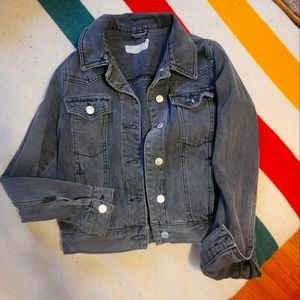Topshop black denim jacket
